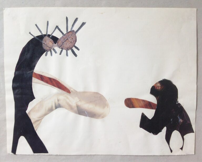 Claudia Liedtke, 1992, Streit, Collage, 24 x 30 cm