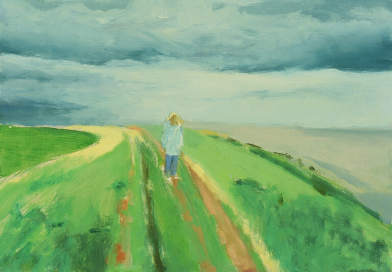 Claudia Liedtke, 1996, Kleine Maasholmerin, 30 x 40, Öl auf Hartfaser, 1996, Berlin