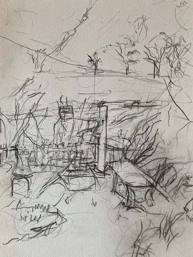 Claudia Liedtke, 2025, New view, Pencil, A2, Schwarzenberg