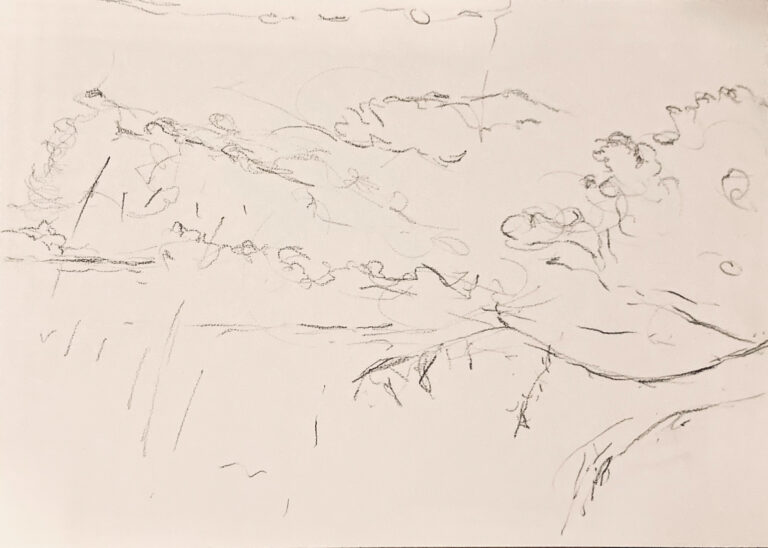 Claudia Liedtke, 2025, clouds (Altenwörth), A3, drawing, Wien.jpg